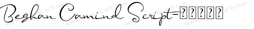 Beshan Camind Script字体转换